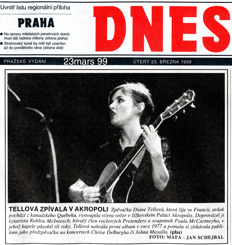 DNES – En concert à Praha 1999