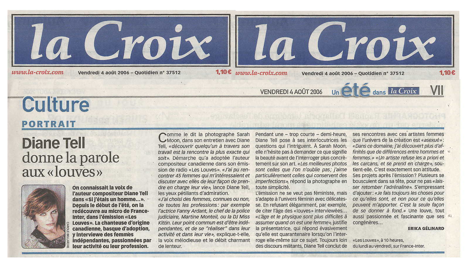 La Croix – Les Louves sur France Inter 2006