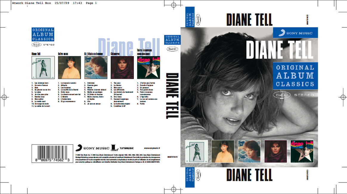 Diane Tell’s Original Classics ! Sortie prévue : Sept 2009