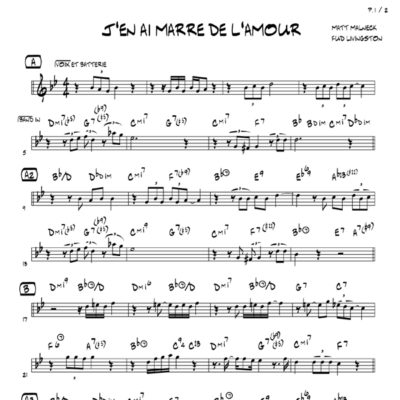 J'EN AI MARRE DE L'AMOUR